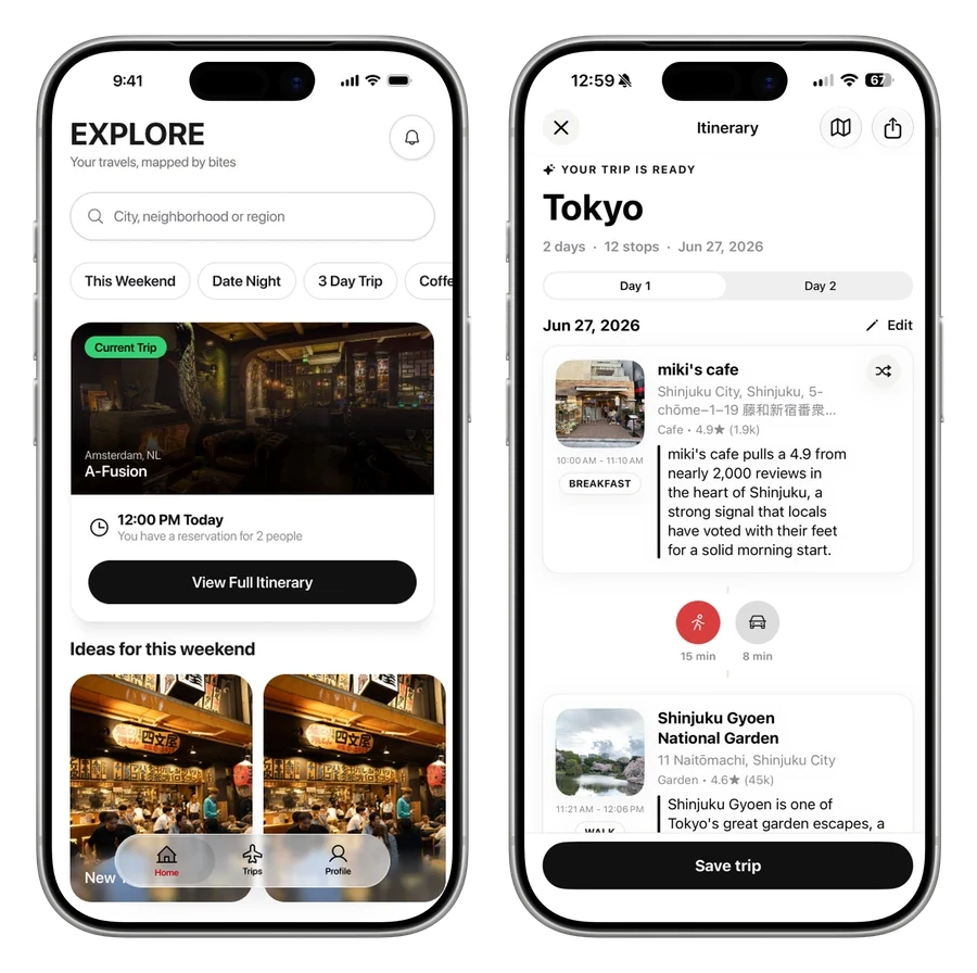 CityBites Explore and a timed daily itinerary.